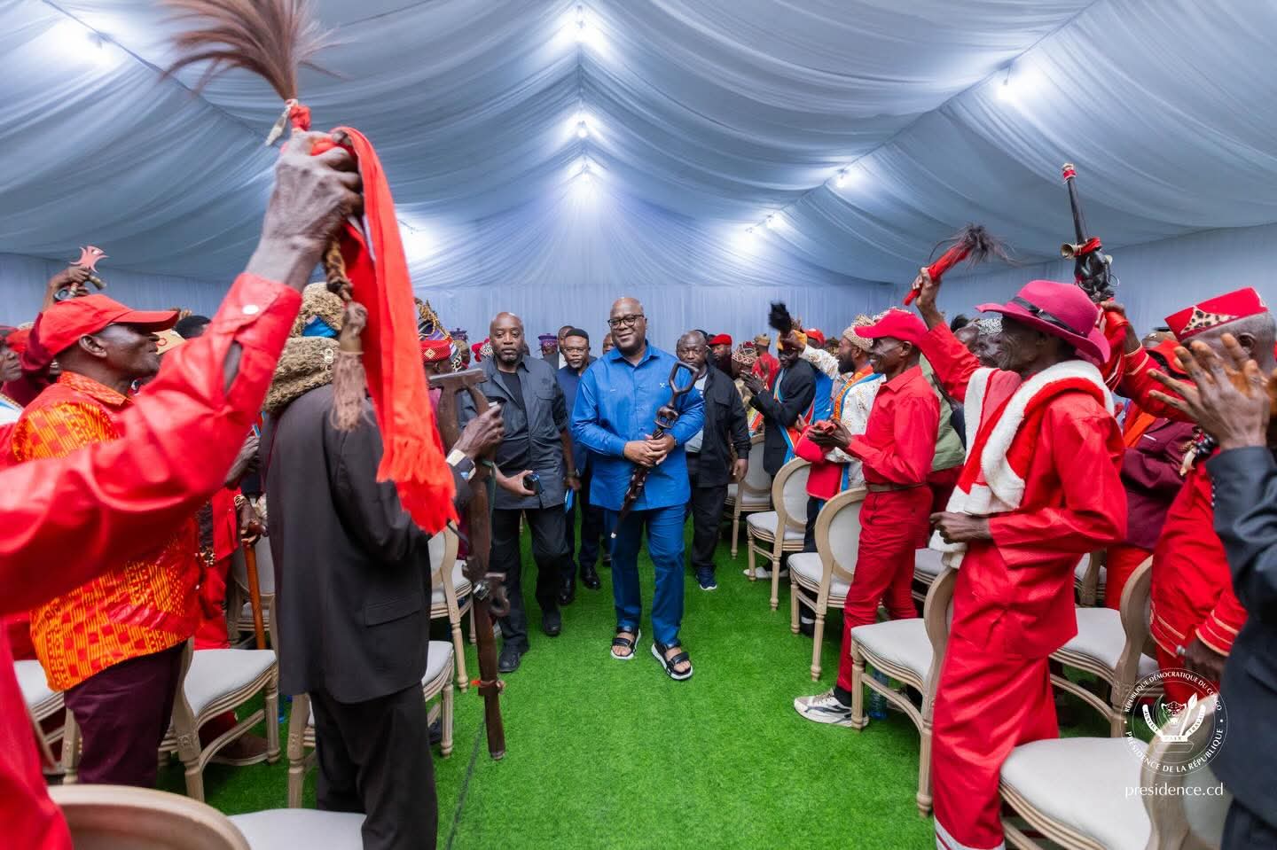 FÉLIX TSHISEKEDI RENCONTRE LES AUTORITÉS TRADITIONNELLE DU KWILU