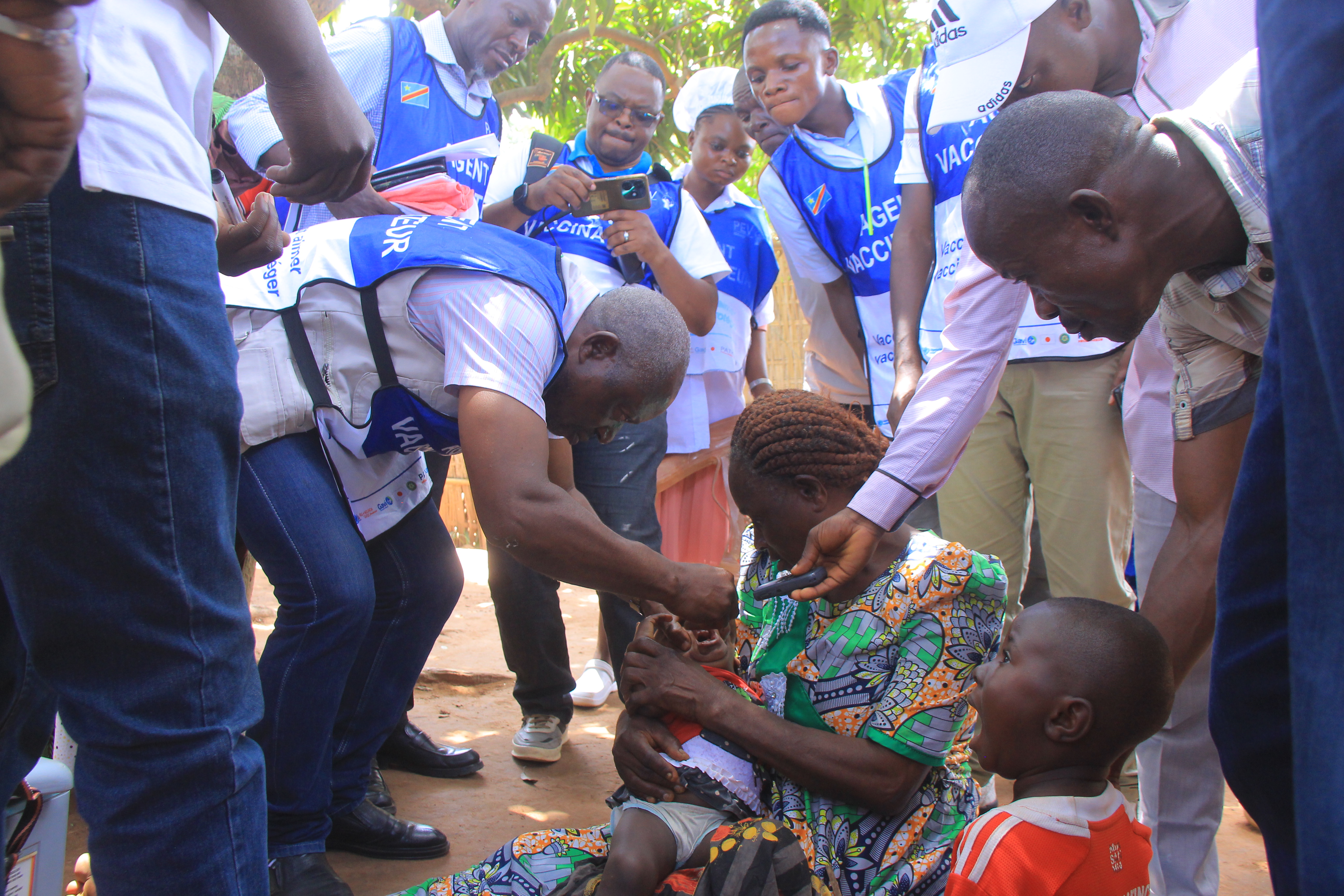 Ngandajika : Lancement officiel de la campagne de vaccination contre la poliomyélite.