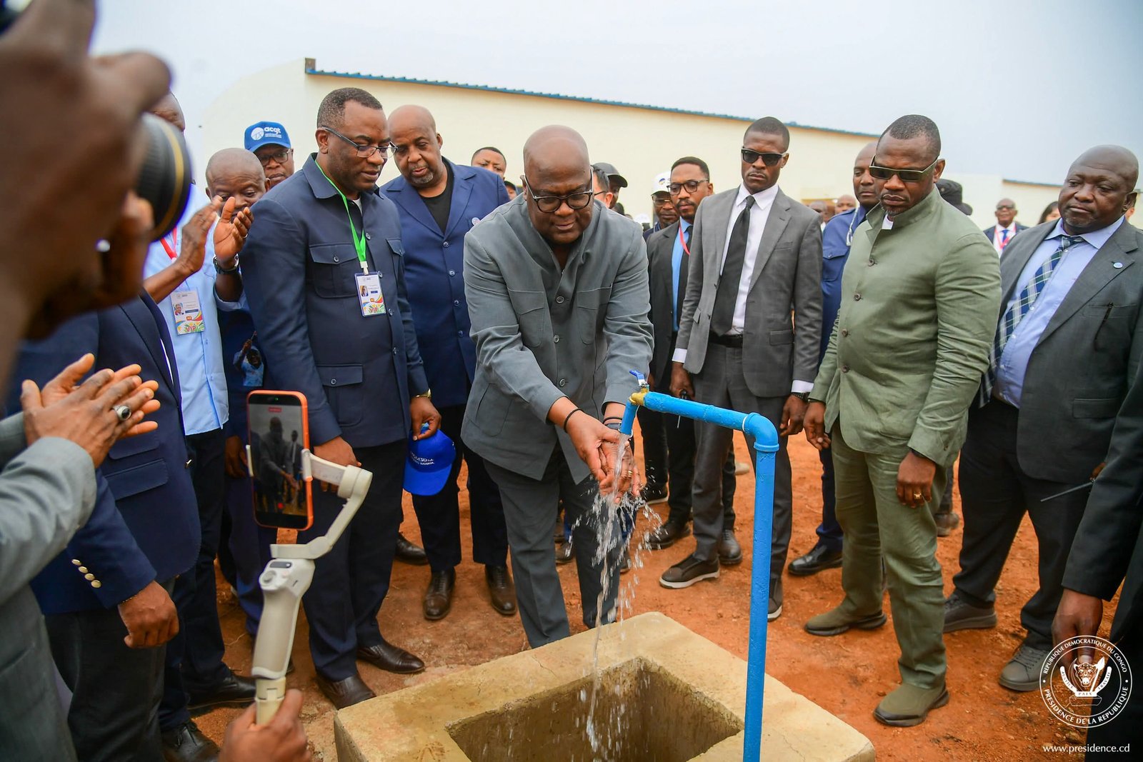 Kamina : Félix Tshisekedi inaugure l’usine de captage et de traitement d’eau potable de Lovoy